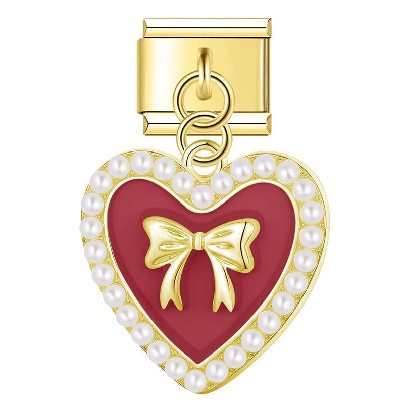 Dangle Bow Heart