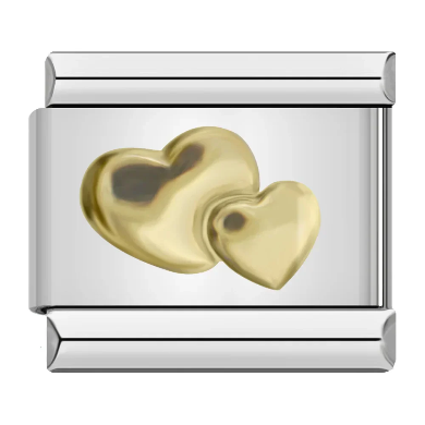Gold hearts