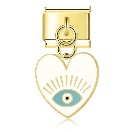 Dangle Heart (White)