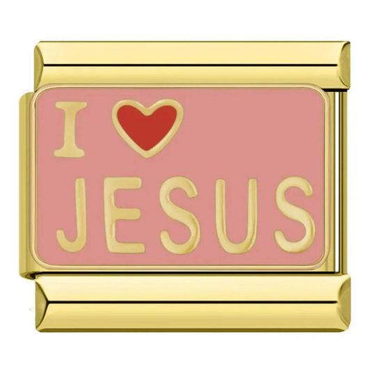 House of Italian charms. Customisable stainless steel charm bracelet from House Of Italian Charms – high-quality Italian link charms for personalized jewelry. Perfect for gifting or expressing your unique style. Jesus. 