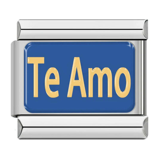 House of Italian charms. Customisable stainless steel charm bracelet from House Of Italian Charms – high-quality Italian link charms for personalized jewelry. Perfect for gifting or expressing your unique style. Te amo. Charms. 